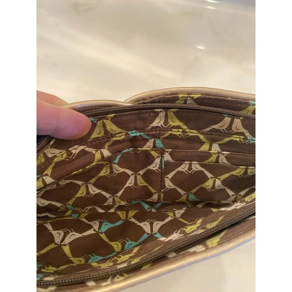 Vera‎ Bradley “Sitting in a Tree” Clutch Makeup Travel Bag Casual Designer Boho